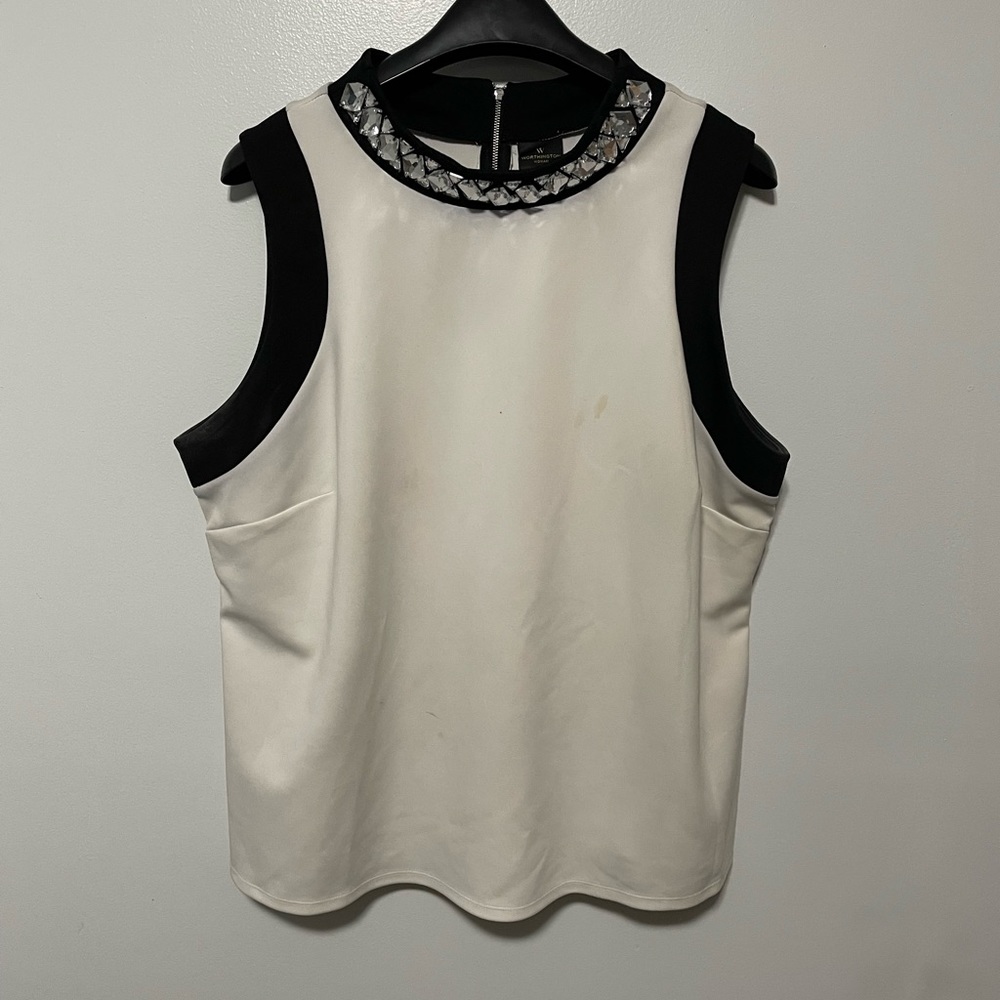 Lightly worn sleeveless shirt
